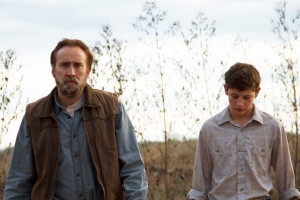 Nicolas Cage and Tye Sheridan in "Joe". Photo by Linda Kallerus.