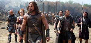 Hercules (Dwayne Johnson) leads his allies into battle. Photo by Kerry Brown.