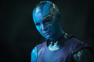 Karen Gillan as Nebula. Photo by Jay Maidment. 