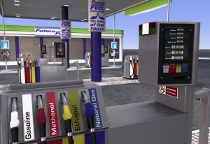 "Pump" predicts gas pumps  will look like this one in the near future.