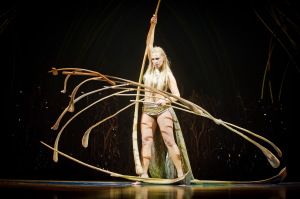 Lara Jacobs Rigolo plays the Balance Goddess in Cirque du Soleil's "Amaluna".