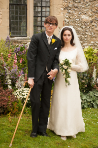 Eddie Redmayne as Stephen Hawking and Felicity Jones as Jane Wilde in "The Theory of Everything". Photo by Liam Daniel/Focus Features.