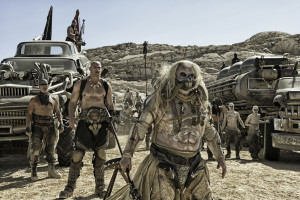 Former WWE wrestler Nathan Jones portrays Rictus Erectus and Huy Keays-Byrne (Toecutter form the original "Mad Max") is Immortan Joe in "Fury Road". Photo by Jasin Boland.