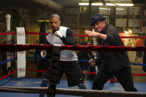 "Creed," much like its predecessors, features lots of inspirational training scenes. Photo by Barry Wetcher.